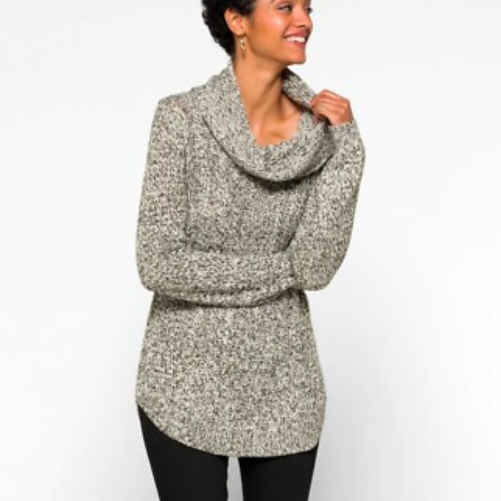 RD Style Harriette Cable Cowl Neck Sweater